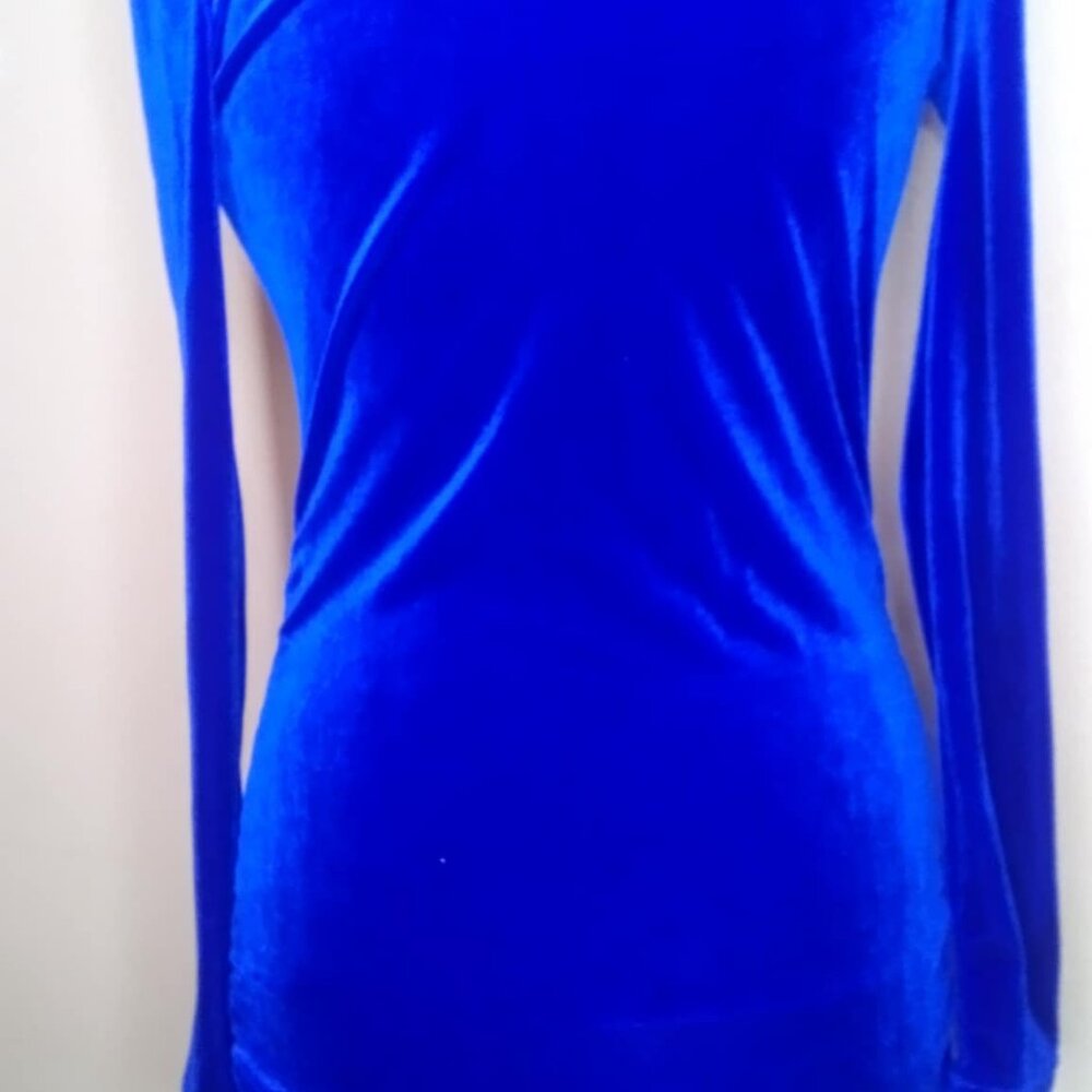 ROYAL BLUE SHEIN SWEATER DRESS - Picture 9 of 12